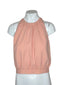Aritzia Wilfred High Neck Open Back Tie Blouse