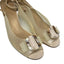 Stuart Weitzman Translucent Peep Toe Bow Jelly Heels