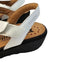 Mephisto Felizia Air-relax Mobils White Patent Leather Rhinestone Sandals