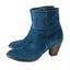 Garnet Hill Suede Zip Up Booties