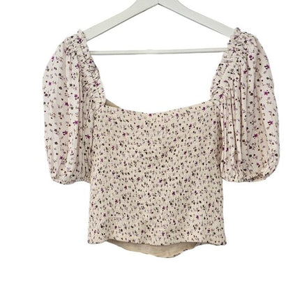 ASTR Ruched Short Sleeve Top