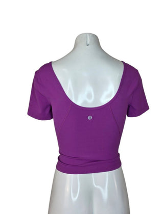 Lululemon Align Short Sleeve V-Neck Crop Top