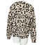 Brunette The Label Leopard Print Crew Brunette Pullover Sweatshirt