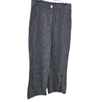Habitat 100% Linen Wide Leg Slit Bottom Pants