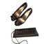 Stuart Weitzman Satin Ruffle Peep Toe Heels & Clutch