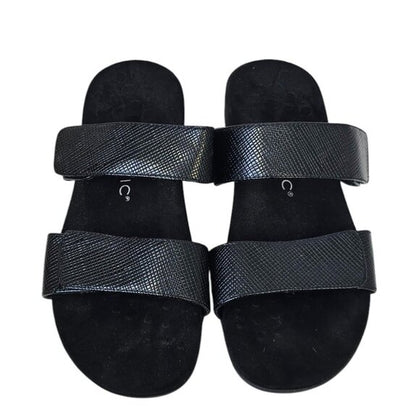 Vionic Samoa Lizard Embossed Slip On Adjustable Sandals