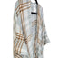 Three Dots Cashmere Wool Blend Plaid Tartan Fringe Wrap