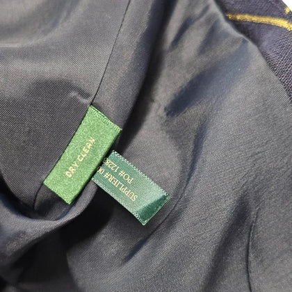 Lauren Ralph Lauren Military 100% Linen Nautical Blazer