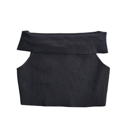 Aritzia Babaton Sculpt Knit Off Shoulder Top