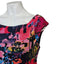 Kay Unger New York Womens Nylon Ruched Abstract Midi Dress