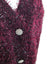 Rachel Zoe Tinsel Rhinestone Button Cardigan