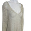 Eileen Fisher Open Knit Aysymmetrical V-Neck Long Sleeve Shirt