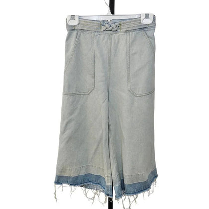 Sea New York Womens Wide Leg  Crop Braided Jeans