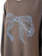 Scotch & Soda Long Sleeve Crew Neck Bow Print Sweater