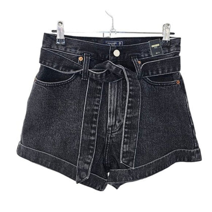 Abercrombie & Fitch Natural Rise Denim Shorts