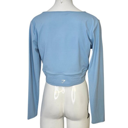 Gymshark Womens Long Sleeve Crossover Top