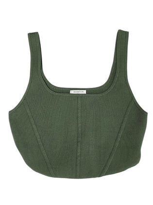 Aritzia Babaton Sculpt Knit Bustier Style Cropped Top