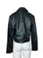 House of Harlow 1960 Faux Leather Croc Embossed Crop Jacket