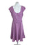 Laura Ashley 100% Linen V-Neck Button Front Dress
