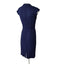 M.M. LaFleur Womens Drape Front Crossover Pencil Dress
