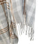 Three Dots Cashmere Wool Blend Plaid Tartan Fringe Wrap