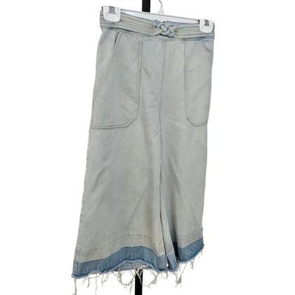 Sea New York Womens Wide Leg  Crop Braided Jeans