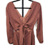 Aritzia Wilfred Ecoulement Long Sleeve V-Neck Textured Crepe Jumpsuit