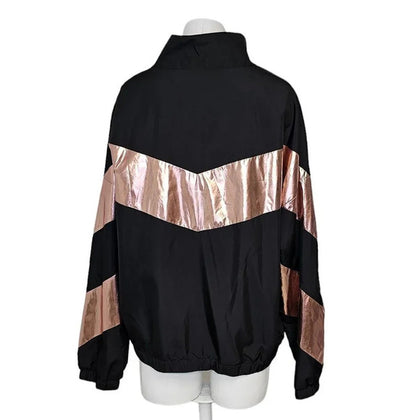 ZYIA Women's Colour Block Shine Jacket