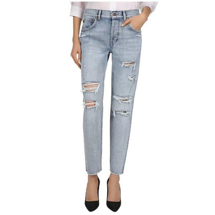 The Kooples  Mid-Rise Cropped Tapered-Leg Jeans