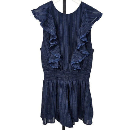Revolve Finders Keepers Soraya Ruffle Fringe Trim Romper