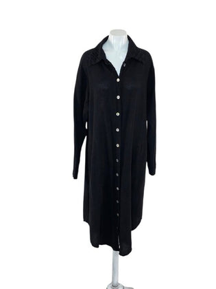 Oh My Gauze! Button Front Long Sleeve Shirt Dress