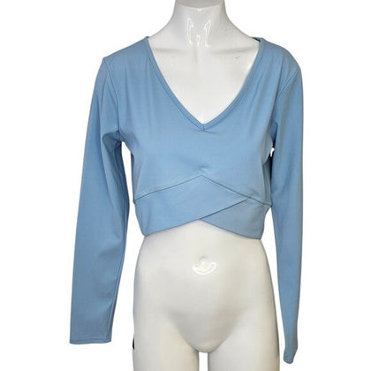 Gymshark Womens Long Sleeve Crossover Top