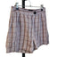 Frank & OakLinen Lyocell Plaid High Rise Shorts