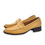 Tod's Womens Block Heel Leather Slip On Loafers
