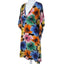 Love Moschino Silk Floral V-Neck Tie Back Dress