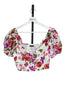 Abercrombie & Fitch Sweetheart Puff Sleeve Crop Top