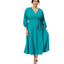 Torrid Teal Length Studio Refined Woven Surplice Dress