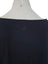 Betabrand Kiley Asymmetrical Hem Long Sleeve Navy Blue Top