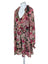 House of Harlow 1960 Floral Ruffle V-Neck Mini Dress
