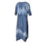 ZELE Womens Lagenlook Linen Cinch Dress