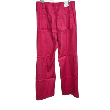 Maeve The Colette Linen Blend Crop Wide Leg Pant