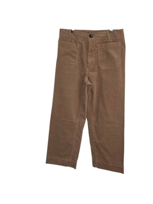 Quince Organic Stretch Corduroy Cropped Wide Leg Pants