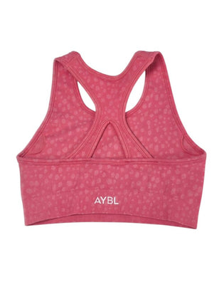 AYBL Pink Print Pullover Sports Bra