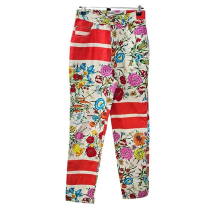 Moschino Jeans Vintage Floral Allover Print Pants
