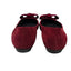 Stuart Weitzman Suede Bow Flats
