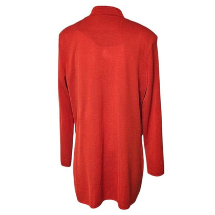 Misook women’s studded stretch‑knit cardigan