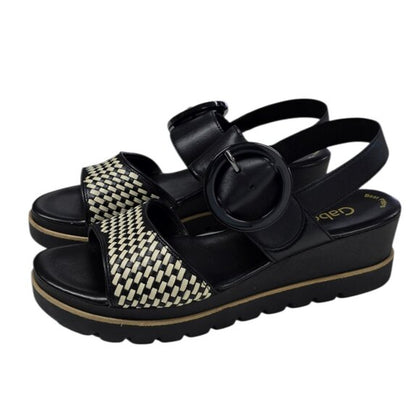Gabor Strappy Slingback Wedge Sandals