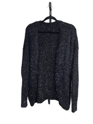 Bloomchic Open Front Soft Tinsel Cardigan