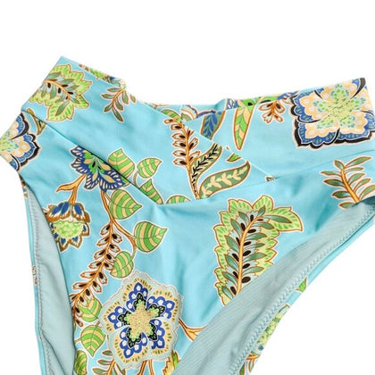 Aerie Crossover Waist High Cut Cheeky Bikini Bottoms