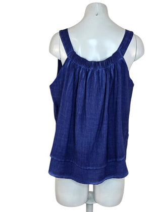 IKIKIZ Pokoloko Turkish Cotton / Linen Wide Strap V-Neck Tank Top